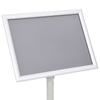 Plakatstativer 2 pcs sølv 32.5x 24 x 78 cm Aluminiumlegering