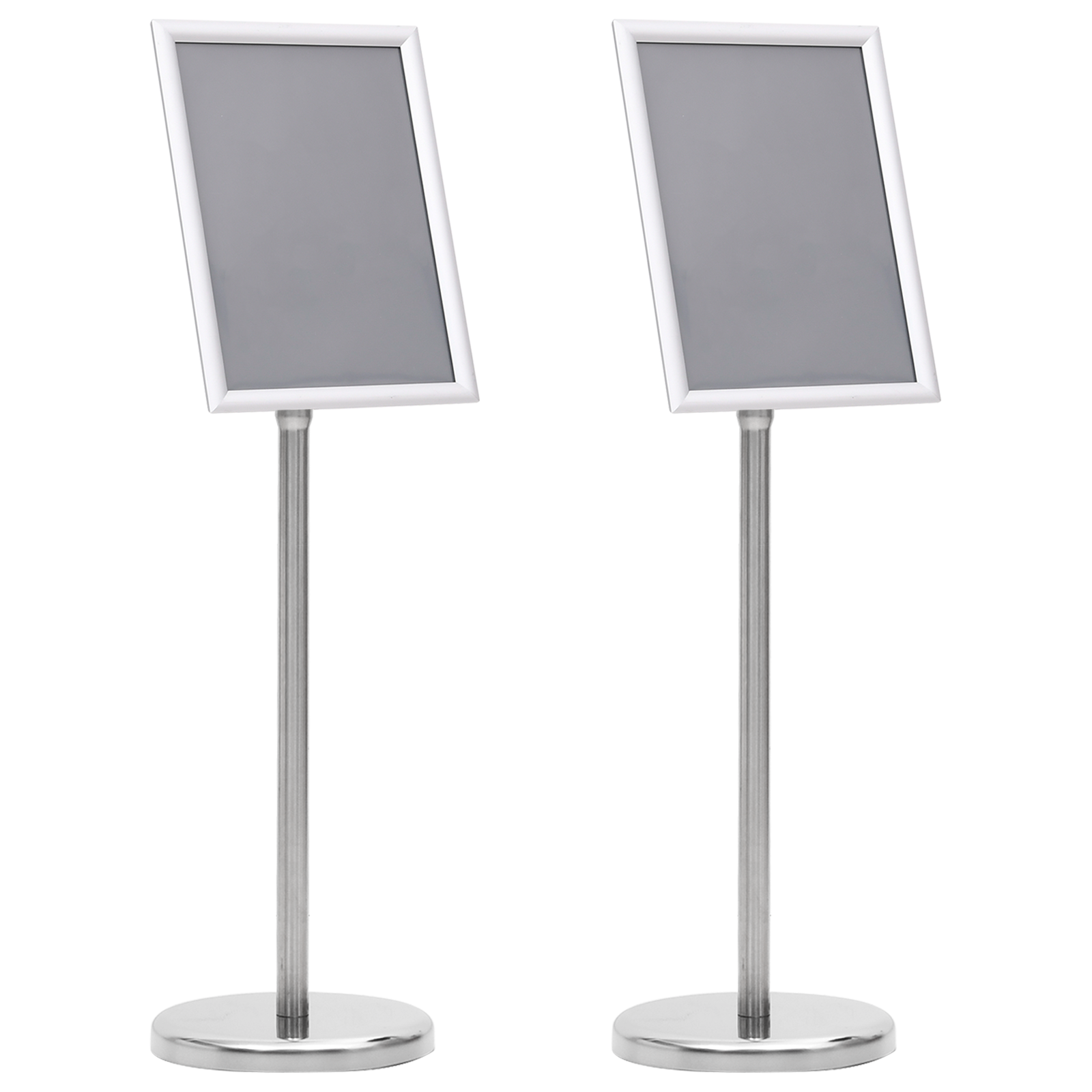 Plakatstativer 2 pcs sølv 32.5x 24 x 78 cm Aluminiumlegering