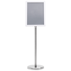 Plakatstativer 2 pcs sølv 32.5x 24 x 78 cm Aluminiumlegering