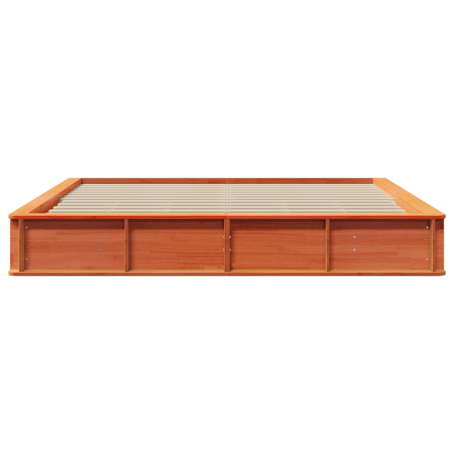 Sengestamme Vokset Brun 180 x 200 cm Massiv furu
