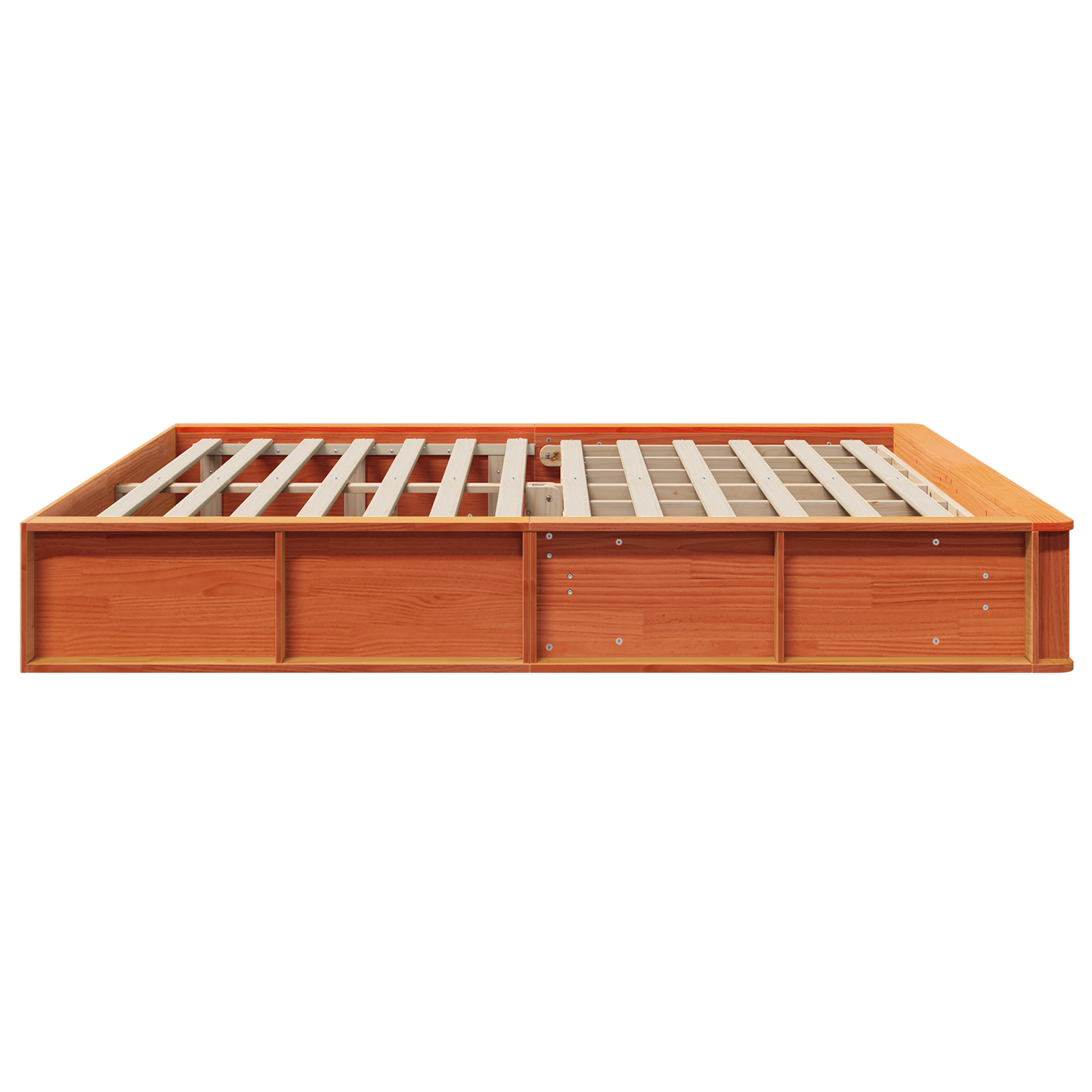 Sengestamme Vokset Brun 180 x 200 cm Massiv furu