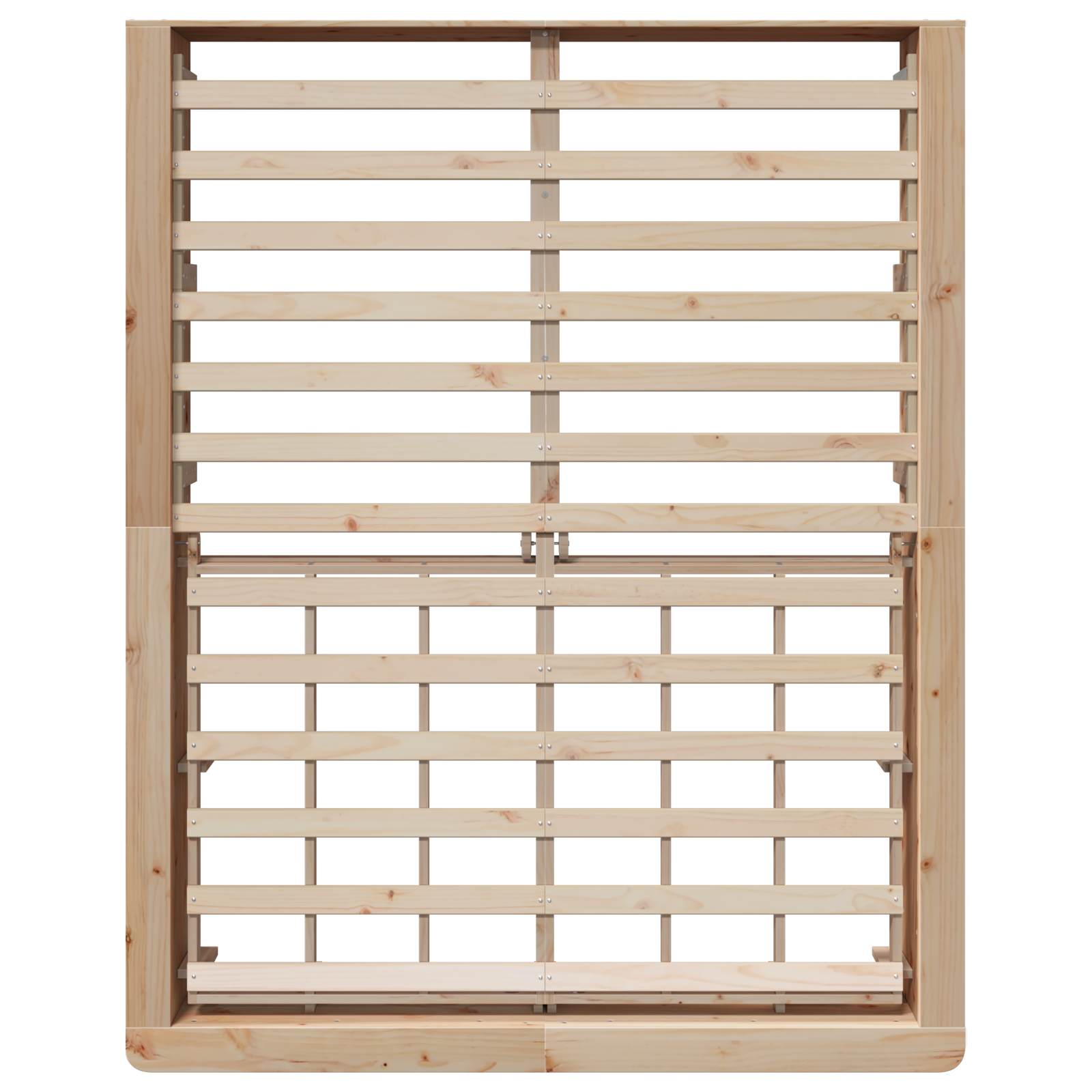 Sengestamme Brun 160 x 200 cm Massiv furu