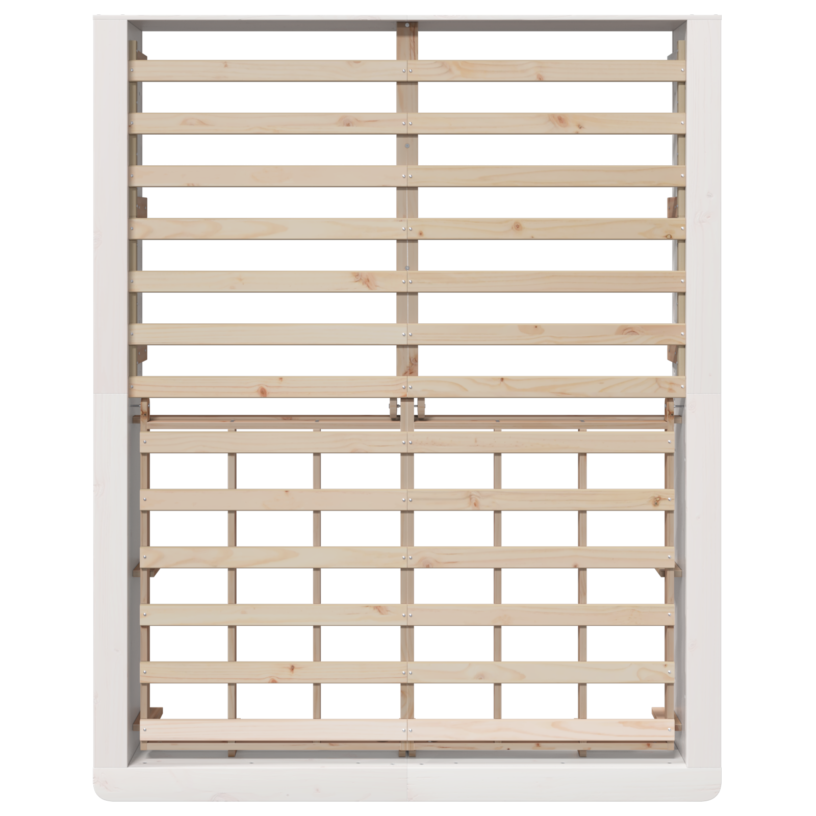 Sengestamme Hvit 160 x 200 cm Massiv furu