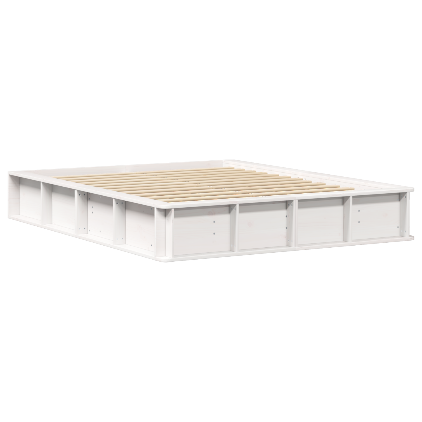 Sengestamme Hvit 150 x 200 cm Massiv furu
