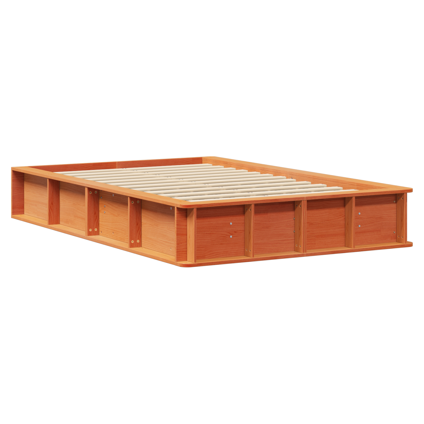Sengestamme Vokset Brun 140 x 200 cm Massiv furu