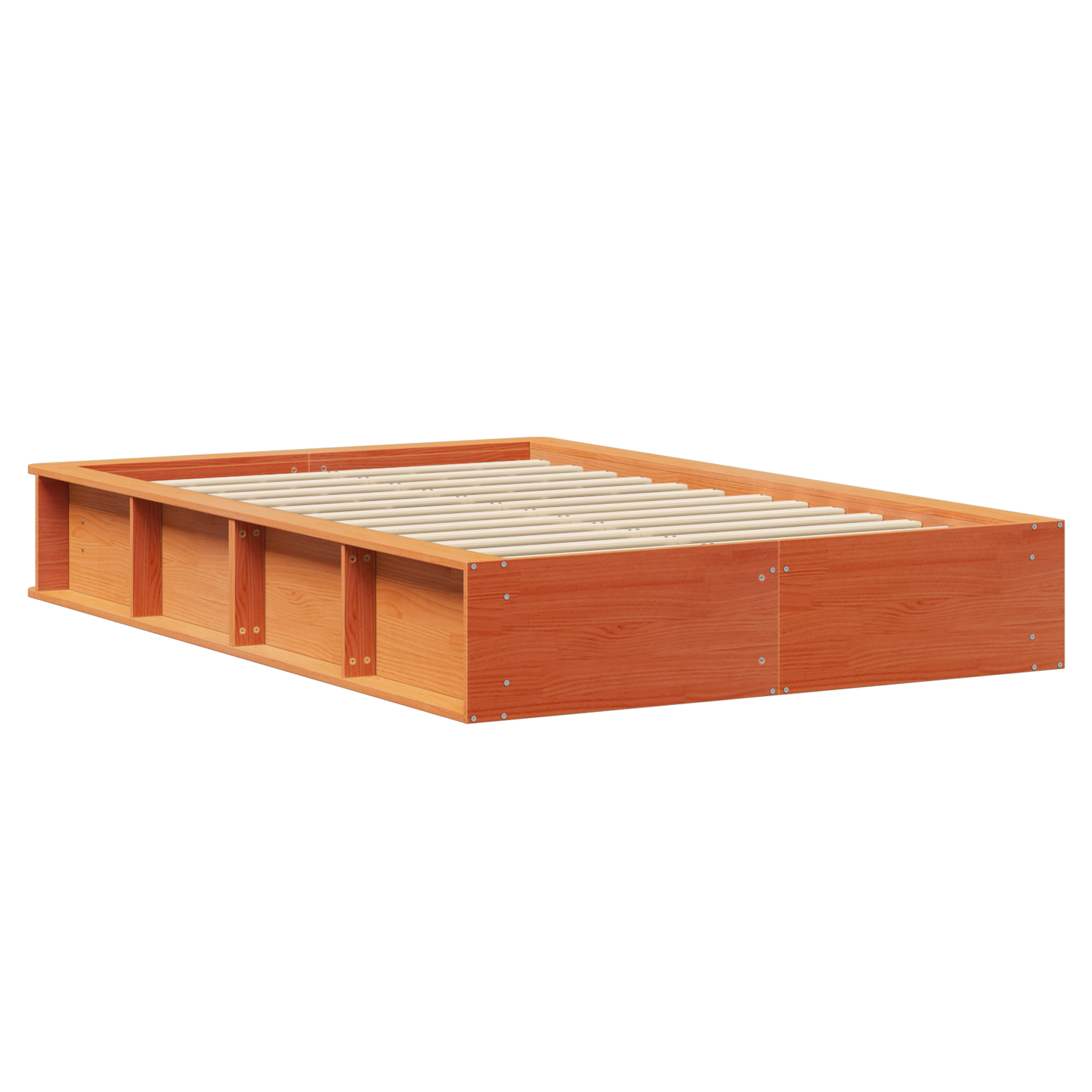 Sengestamme Vokset Brun 140 x 200 cm Massiv furu