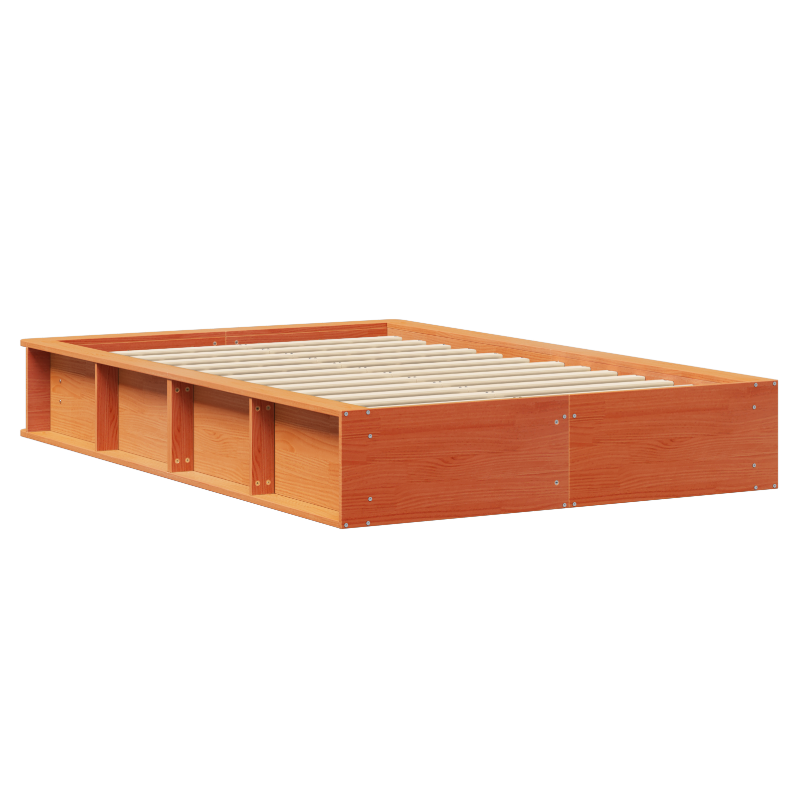 Sengestamme Vokset Brun 120 x 200 cm Massiv furu