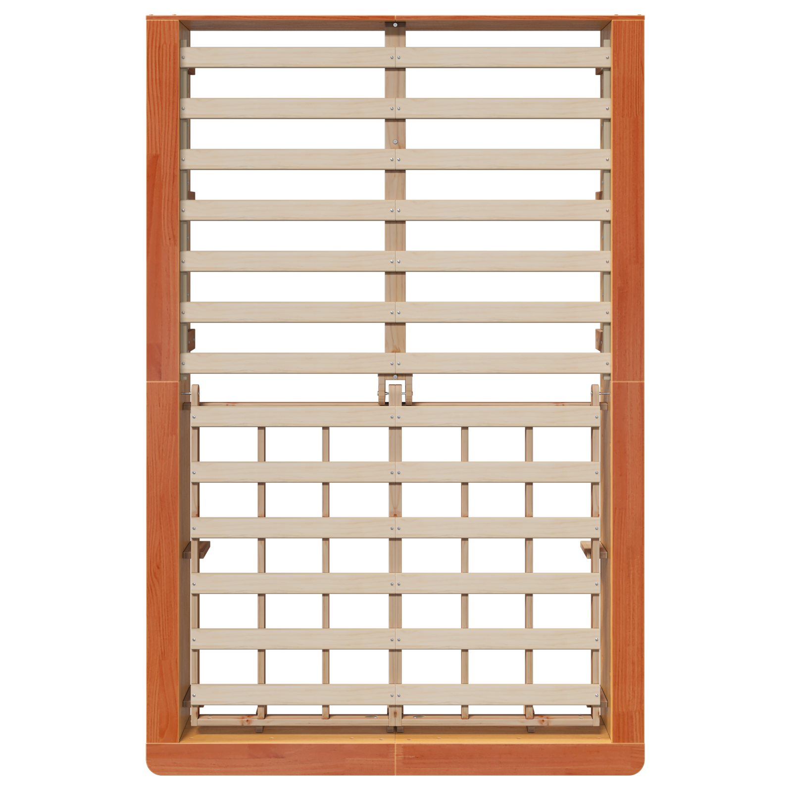 Sengestamme Vokset Brun 120 x 200 cm Massiv furu