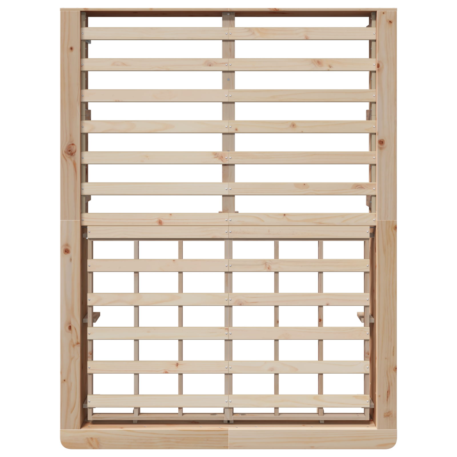 Sengestamme Brun 140 x 190 cm Massiv furu