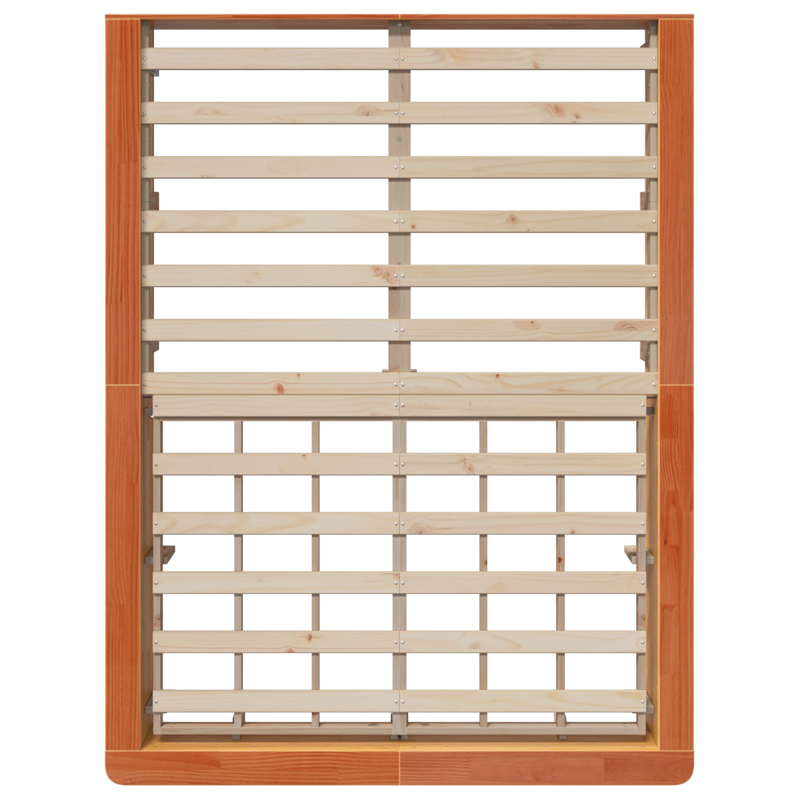 Sengestamme Vokset Brun 135 x 190 cm Massiv furu