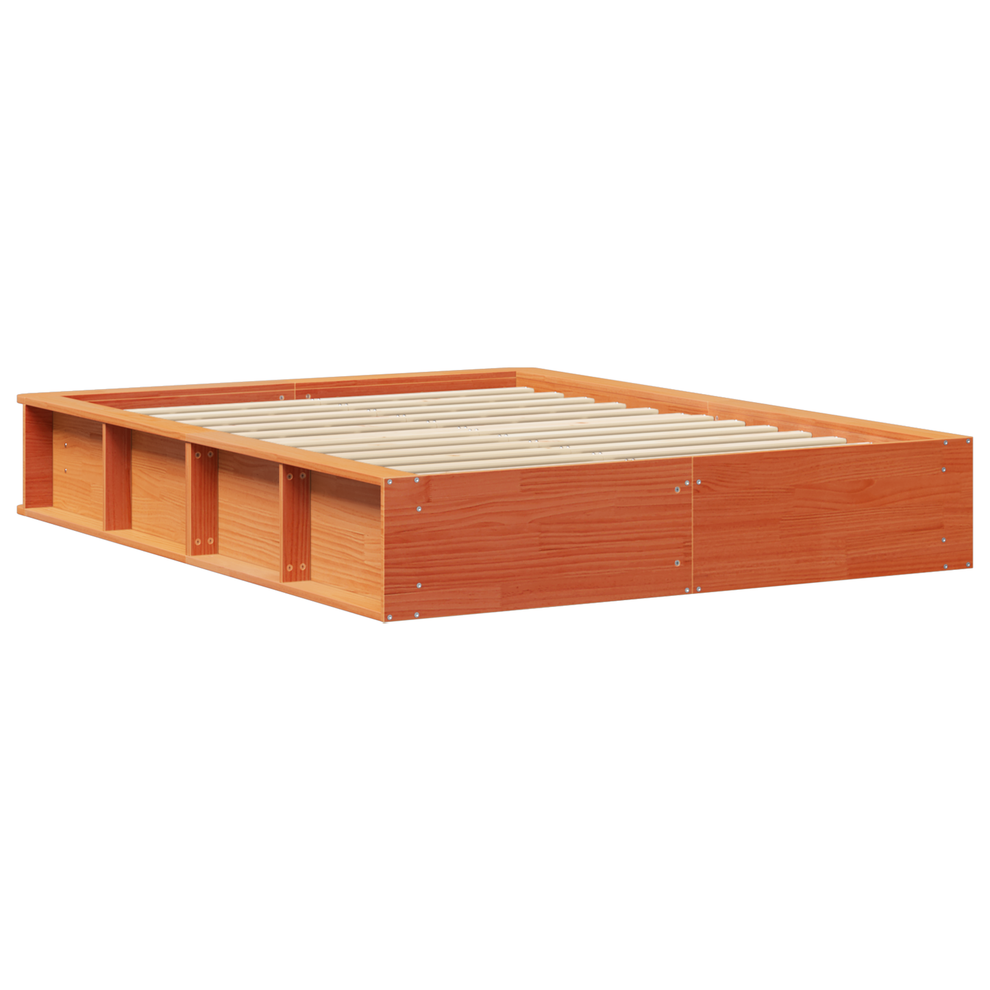 Sengestamme Vokset Brun 120 x 190 cm Massiv furu