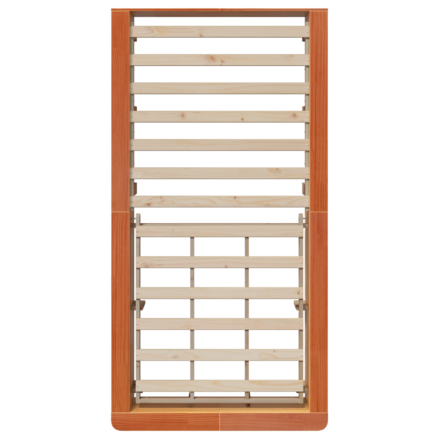 Sengestamme Vokset Brun 100 x 200 cm Massiv furu