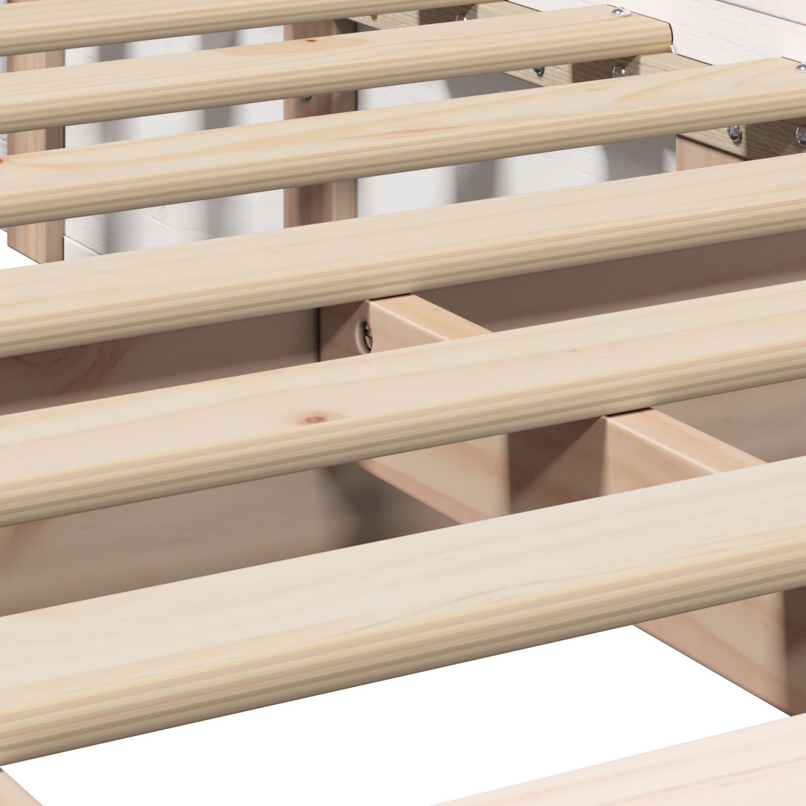 Sengestamme Hvit 90 x 200 cm Massiv furu