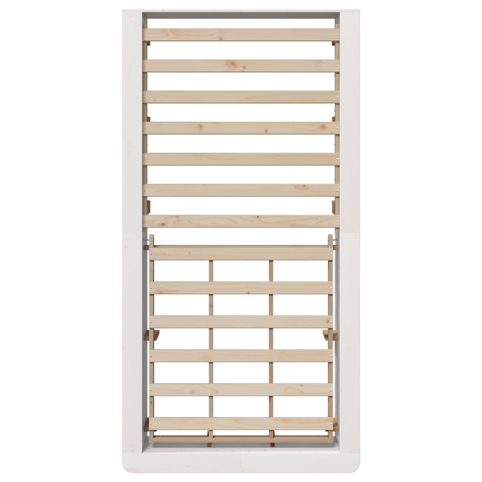 Sengestamme Hvit 80 x 200 cm Massiv furu