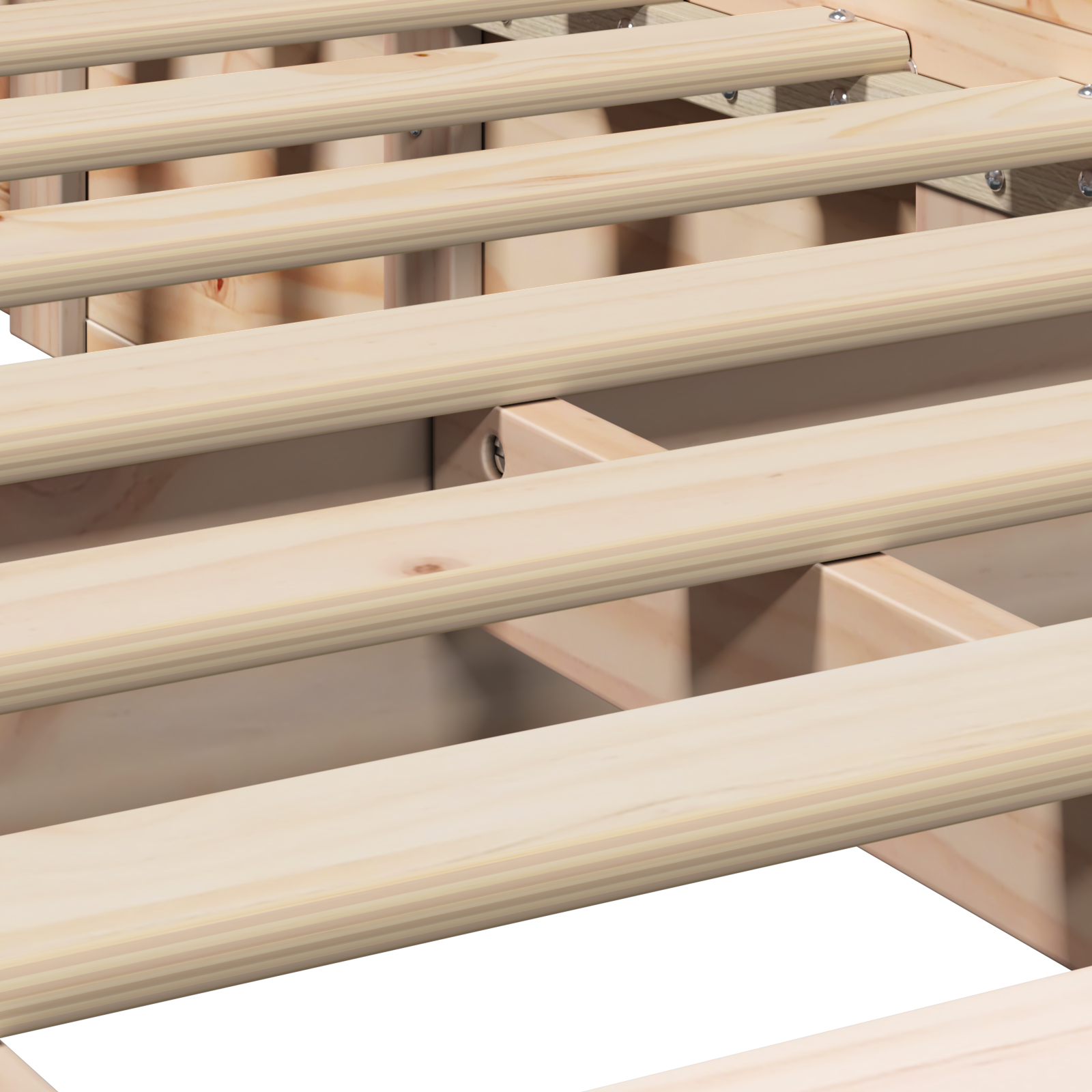 Sengestamme Brun 90 x 190 cm Massiv furu