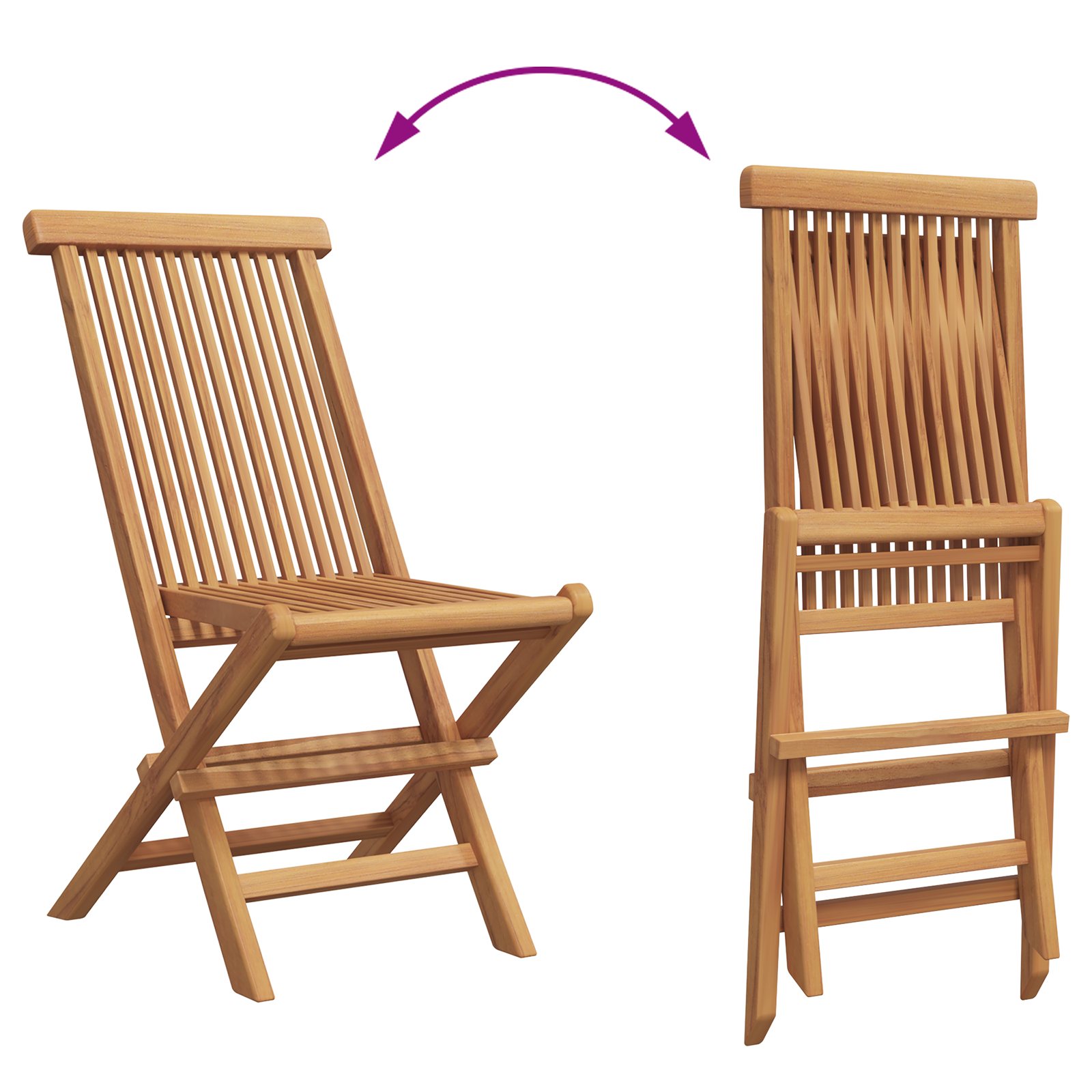 Hage Spisegruppe 3 pcs Brun Heltre teak