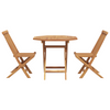 Hage Spisegruppe 3 pcs Brun Heltre teak