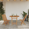 Hage Spisegruppe 3 pcs Brun Heltre teak