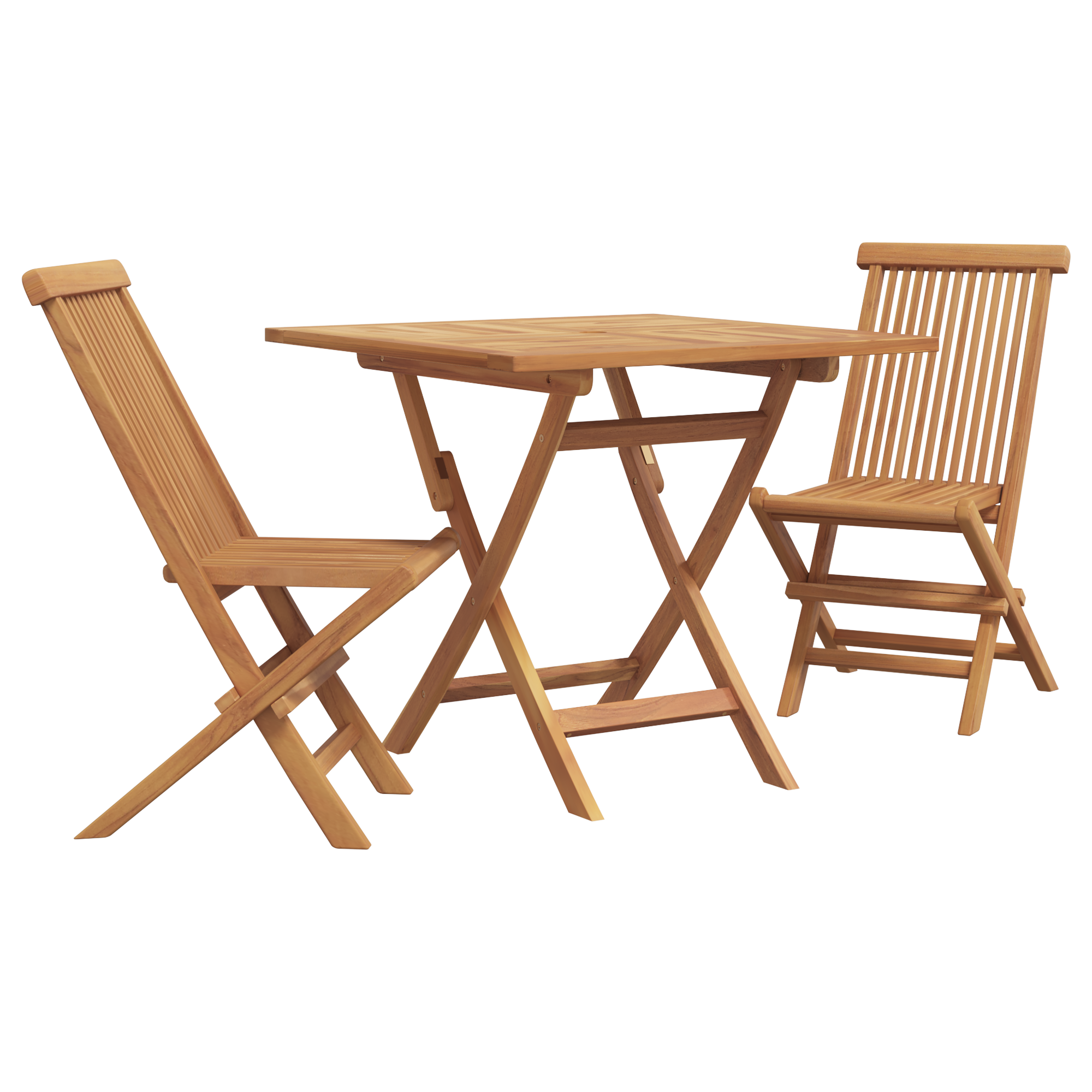 Hage Spisegruppe 3 pcs Brun Heltre teak