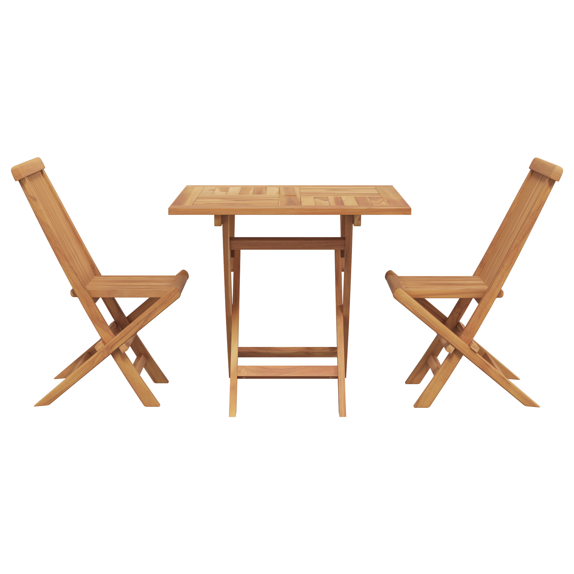 Hage Spisegruppe 3 pcs Brun Heltre teak