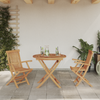 Hage Spisegruppe 3 pcs Brun Heltre teak