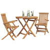 Hage Spisegruppe 3 pcs Brun Heltre teak