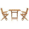 Hage Spisegruppe 3 pcs Brun Heltre teak