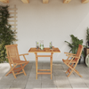 Hage Spisegruppe 3 pcs Brun Heltre teak