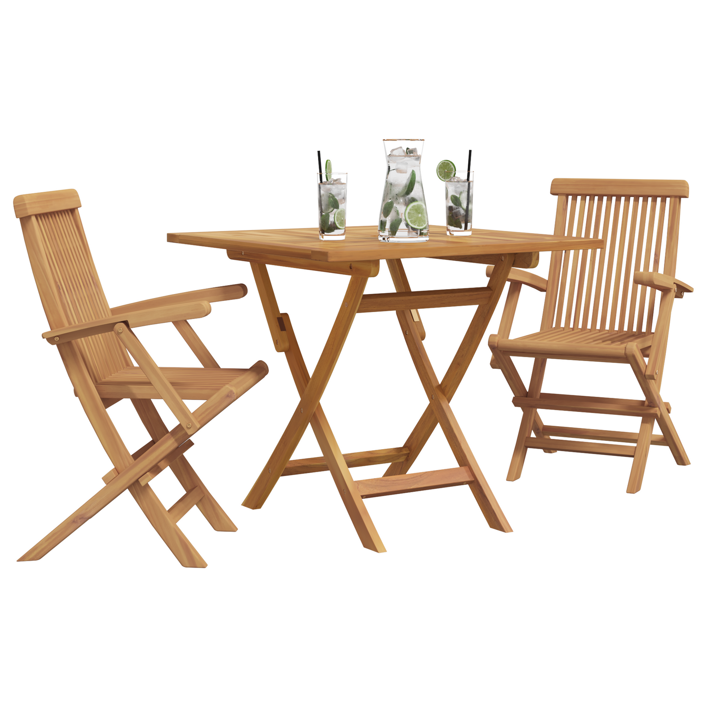 Hage Spisegruppe 3 pcs Brun Solid akasietre