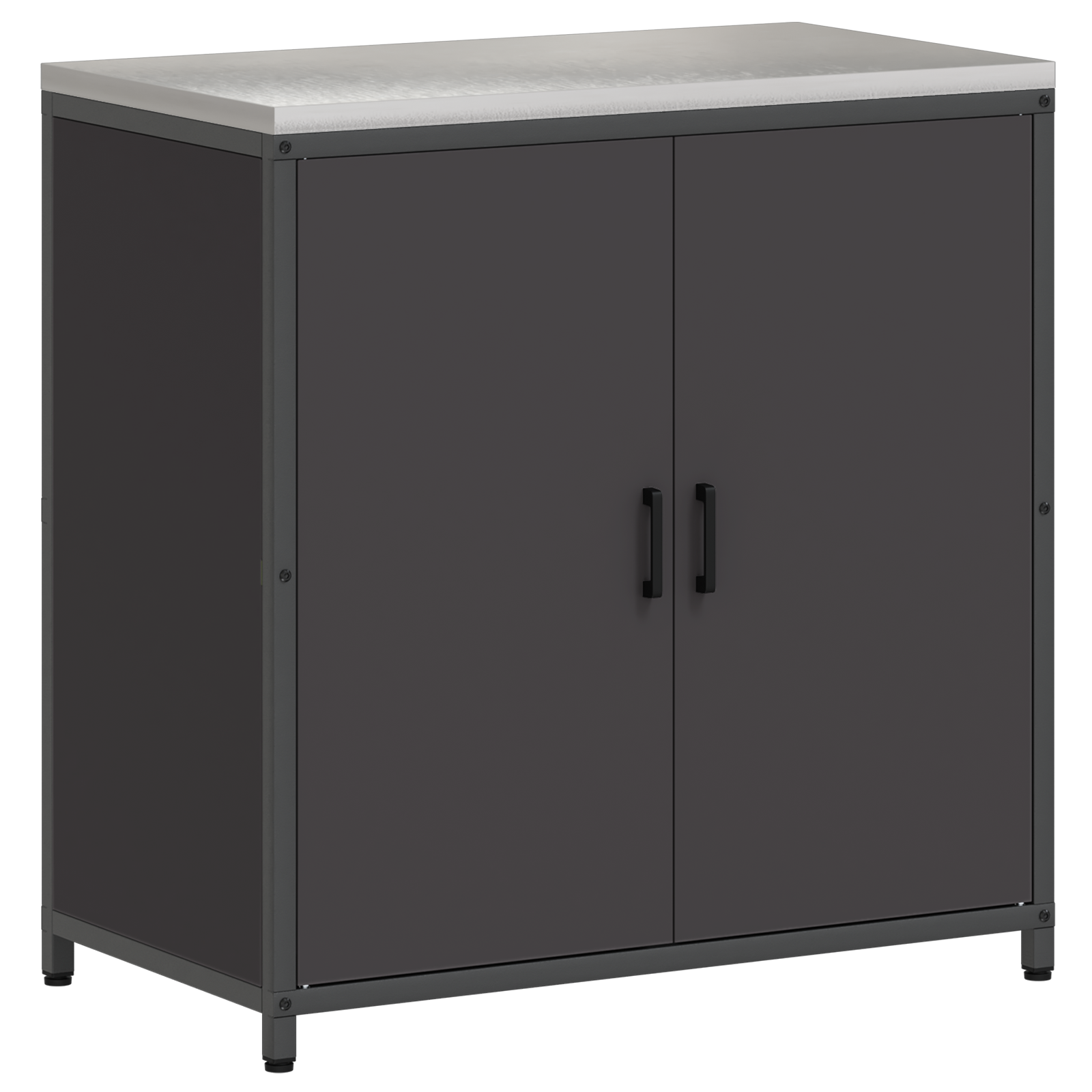 Kjøkkenoppbevaringssett med hylle 2 pcs Svart 180 x 50 x 92 cm