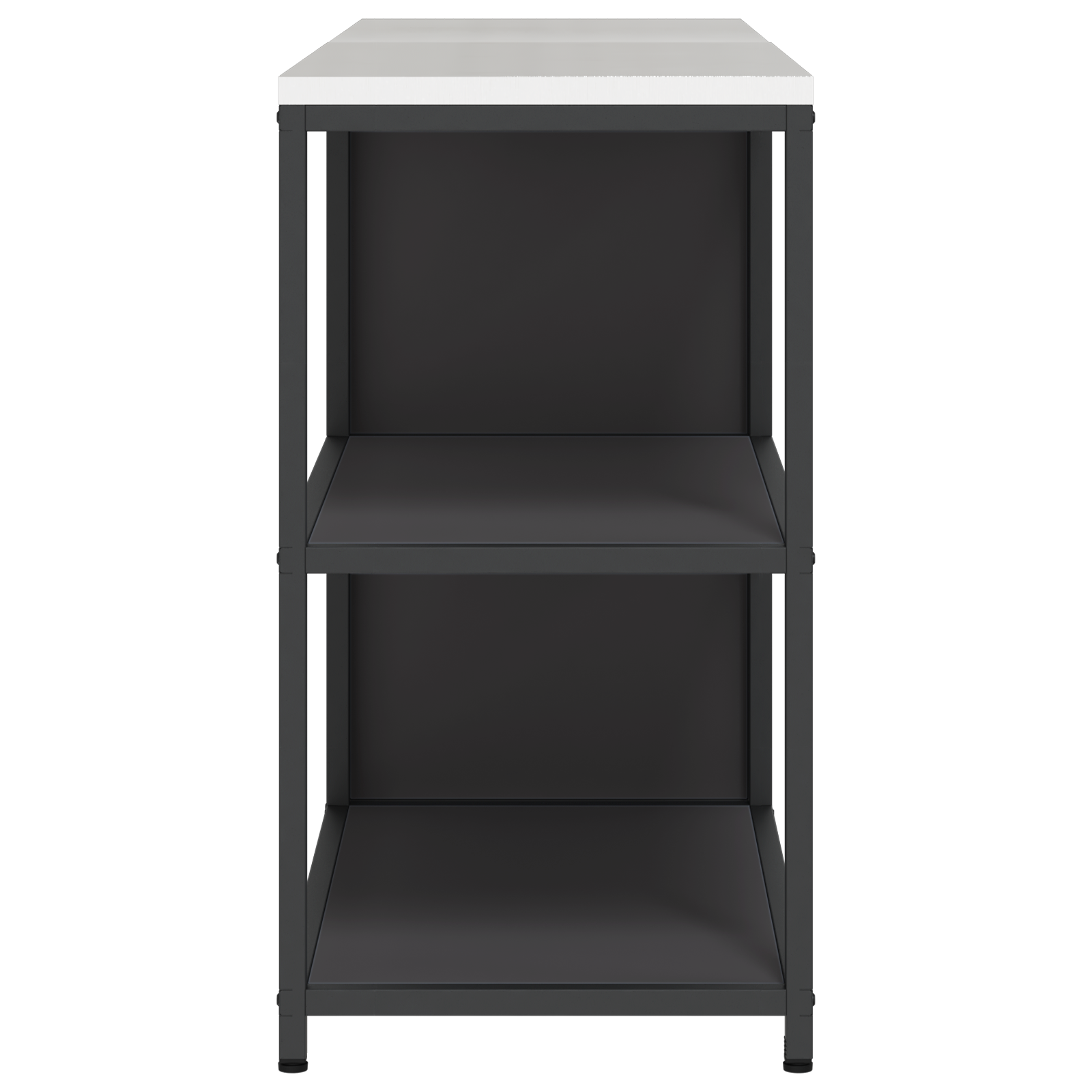 Kjøkkenoppbevaringssett med hylle 2 pcs Svart 180 x 50 x 92 cm