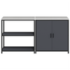 Kjøkkenoppbevaringssett 2 pcs Antrasitt 180 x 50 x 92 cm