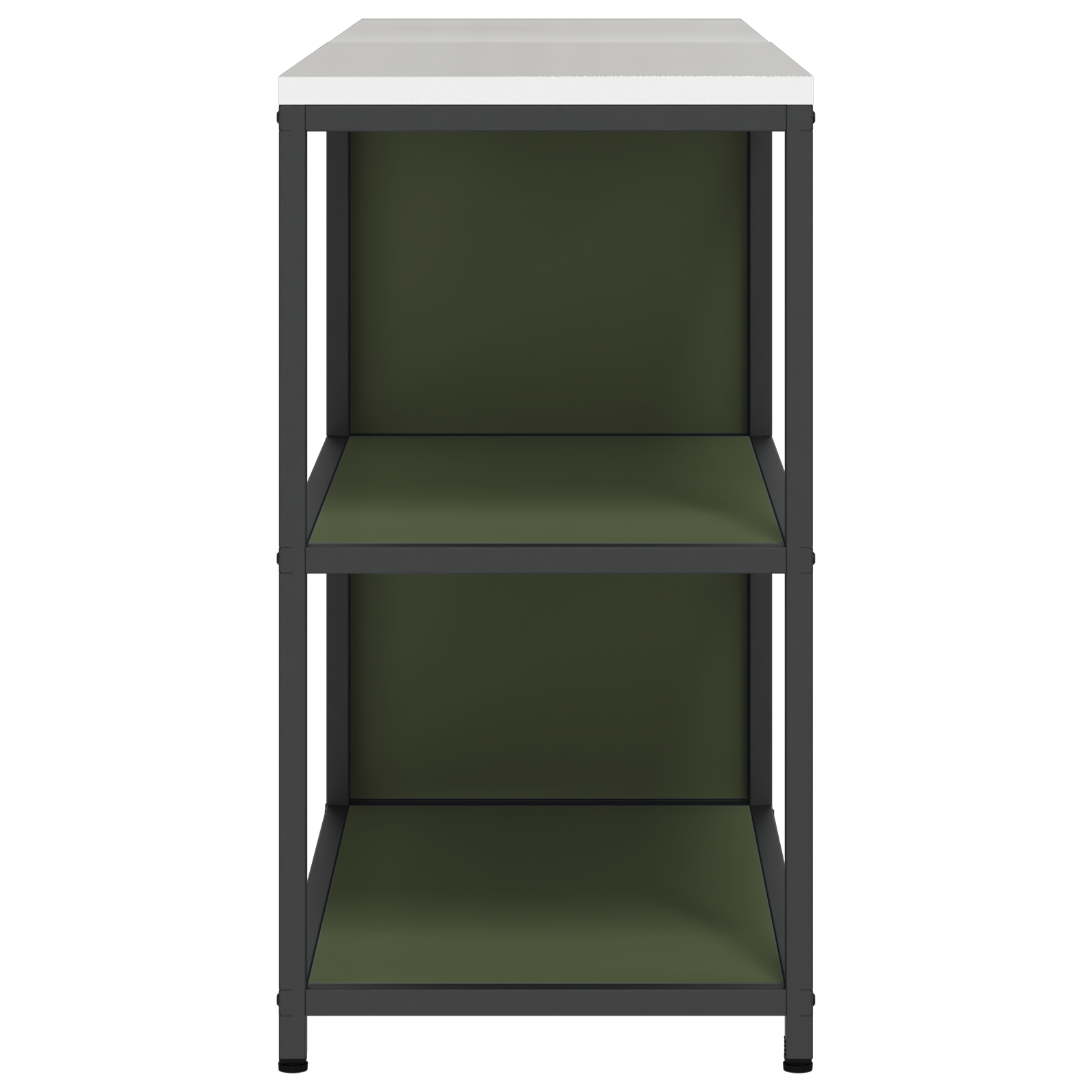 Kjøkkenoppbevaringssett 2 pcs Olivengrønn 180 x 50 x 92 cm
