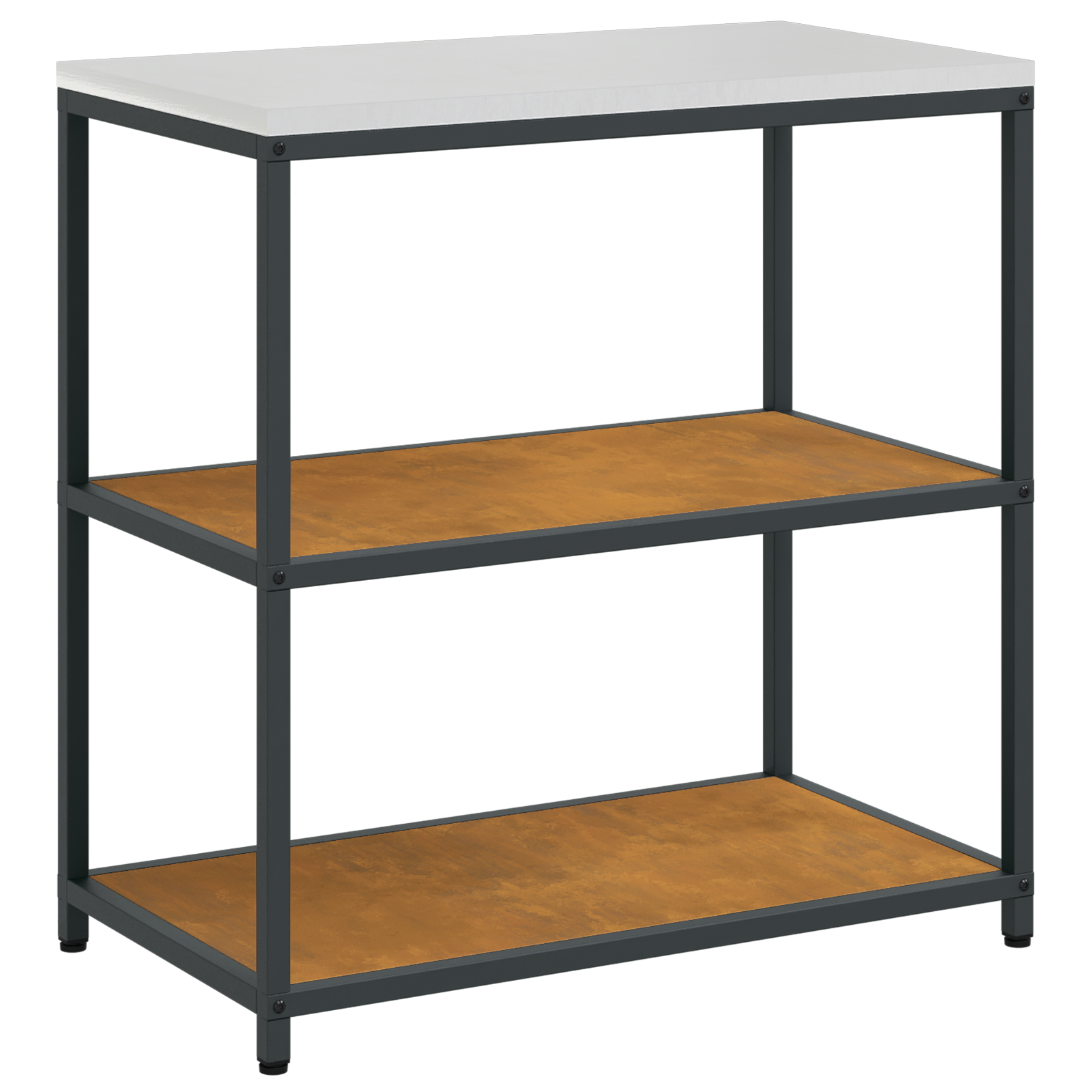 Kjøkkenoppbevaringssett med hylle 2 pcs Rusten 180 x 50 x 92 cm