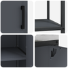 Kjøkkenoppbevaringssett 2 pcs Antrasitt 120 x 50 x 92 cm