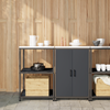 Kjøkkenoppbevaringssett 2 pcs Antrasitt 120 x 50 x 92 cm
