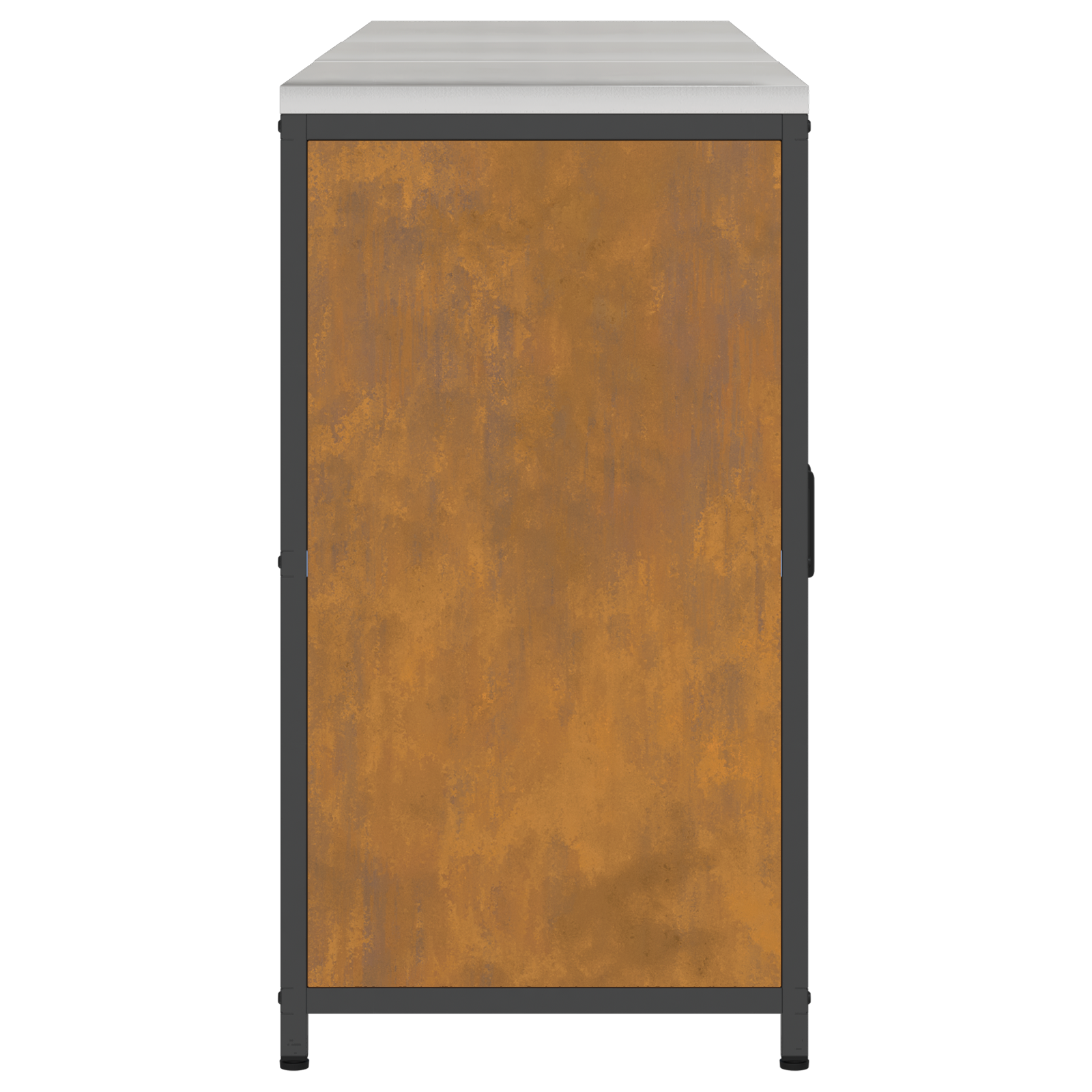 Kjøkkenoppbevaringssett med hylle 3 pcs Rusten 180 x 50 x 92 cm