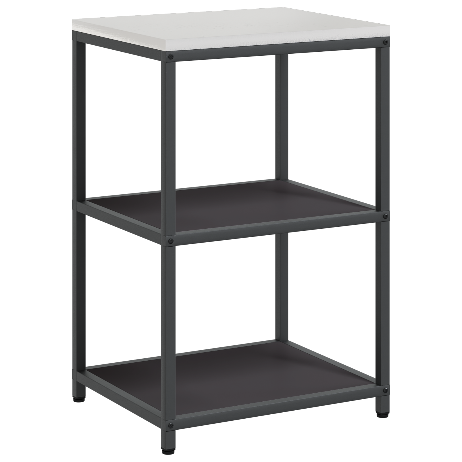 Kjøkkenoppbevaringssett med hylle 3 pcs Svart 210 x 50 x 92 cm