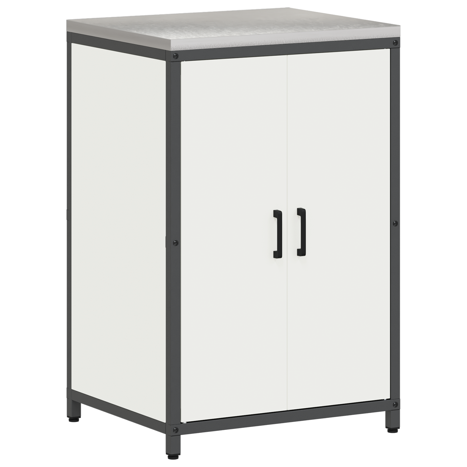 Kjøkkenoppbevaringssett med hylle 3 pcs Hvit 210 x 50 x 92 cm