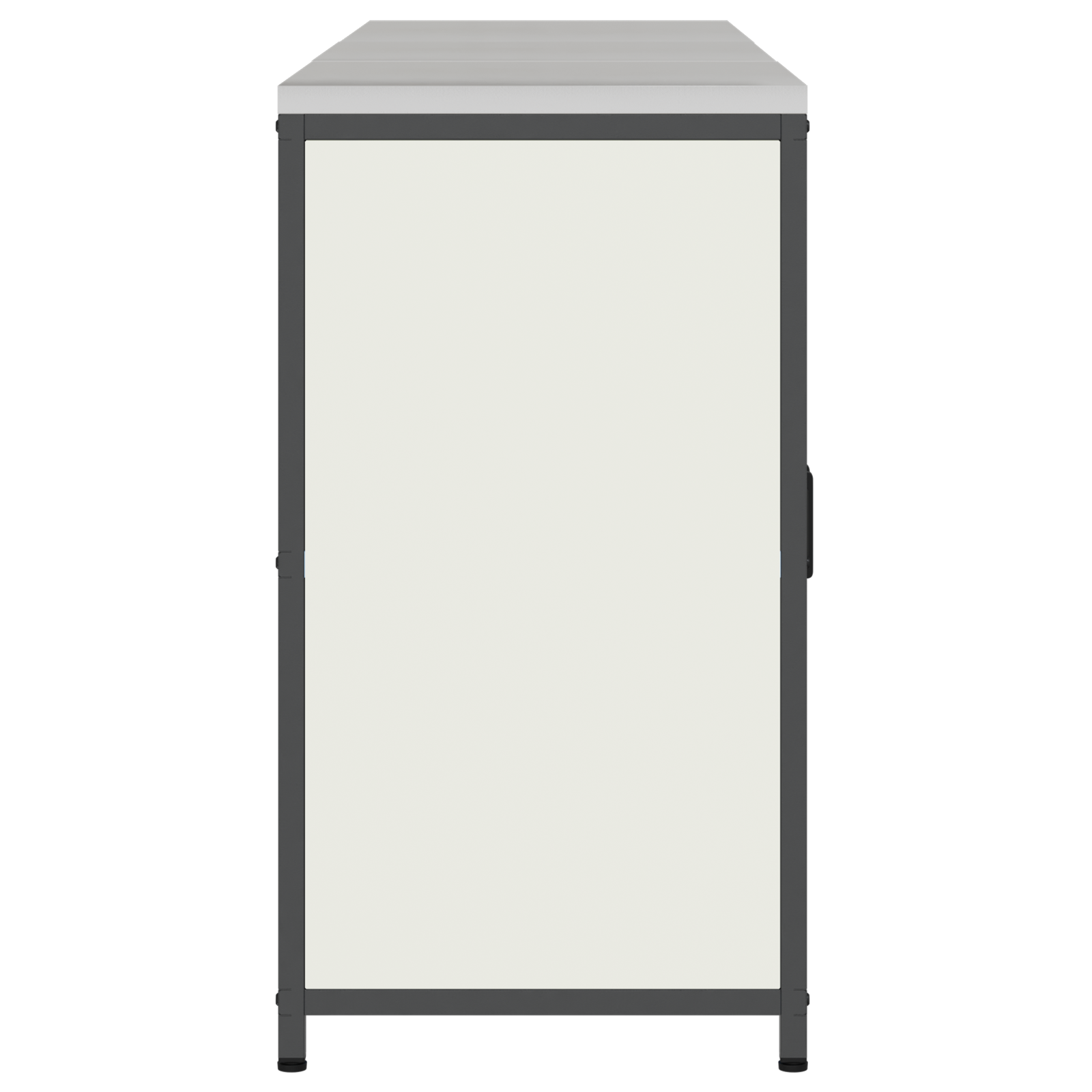 Kjøkkenoppbevaringssett med hylle 3 pcs Hvit 210 x 50 x 92 cm