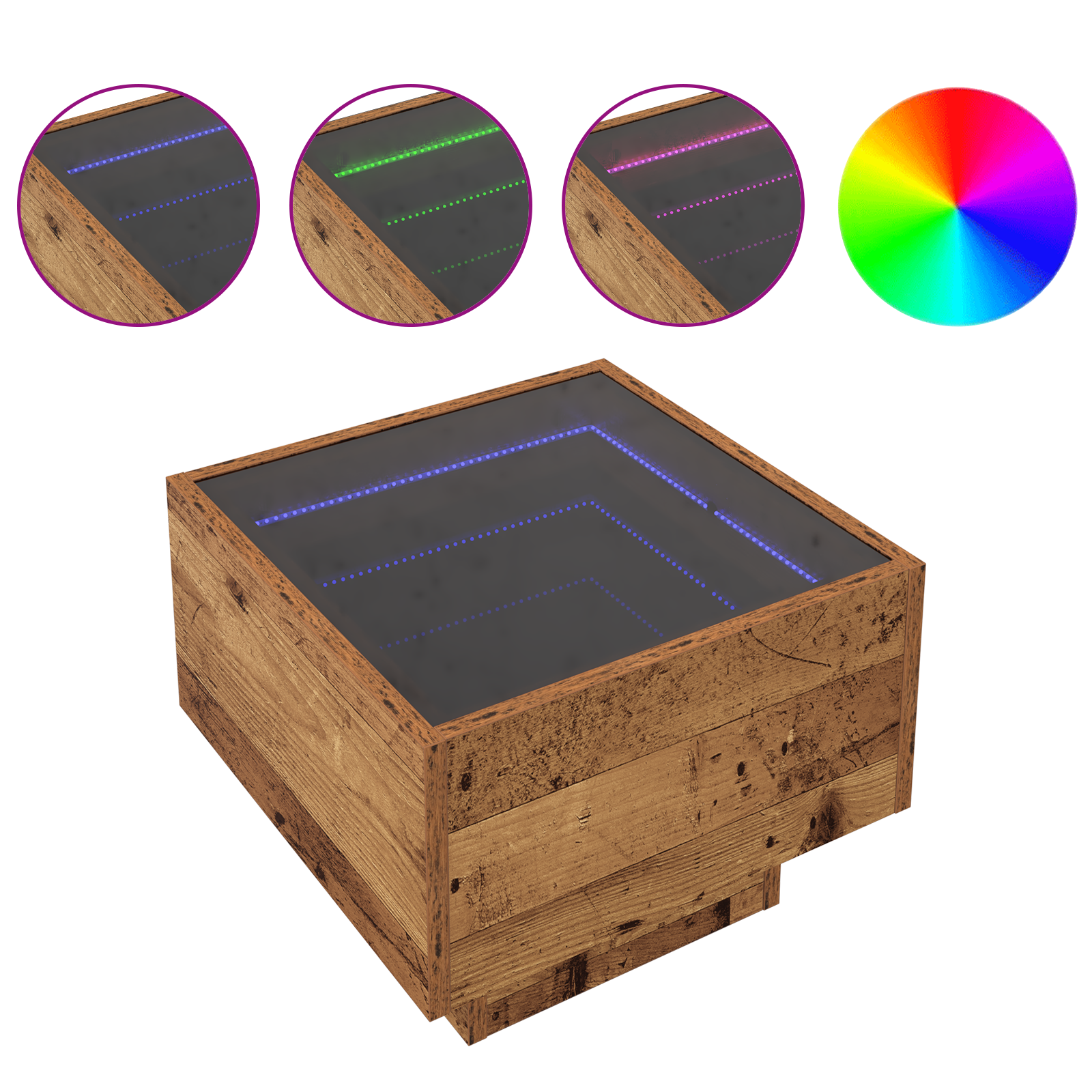 Oppbevaringsskap Gammelt tre 40 x 40 x 30 cm