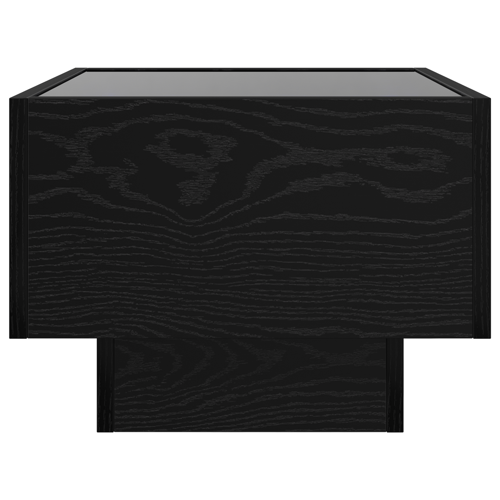 Oppbevaringsskap Svart eik 40 x 40 x 30 cm Ingeniørtre og Glass