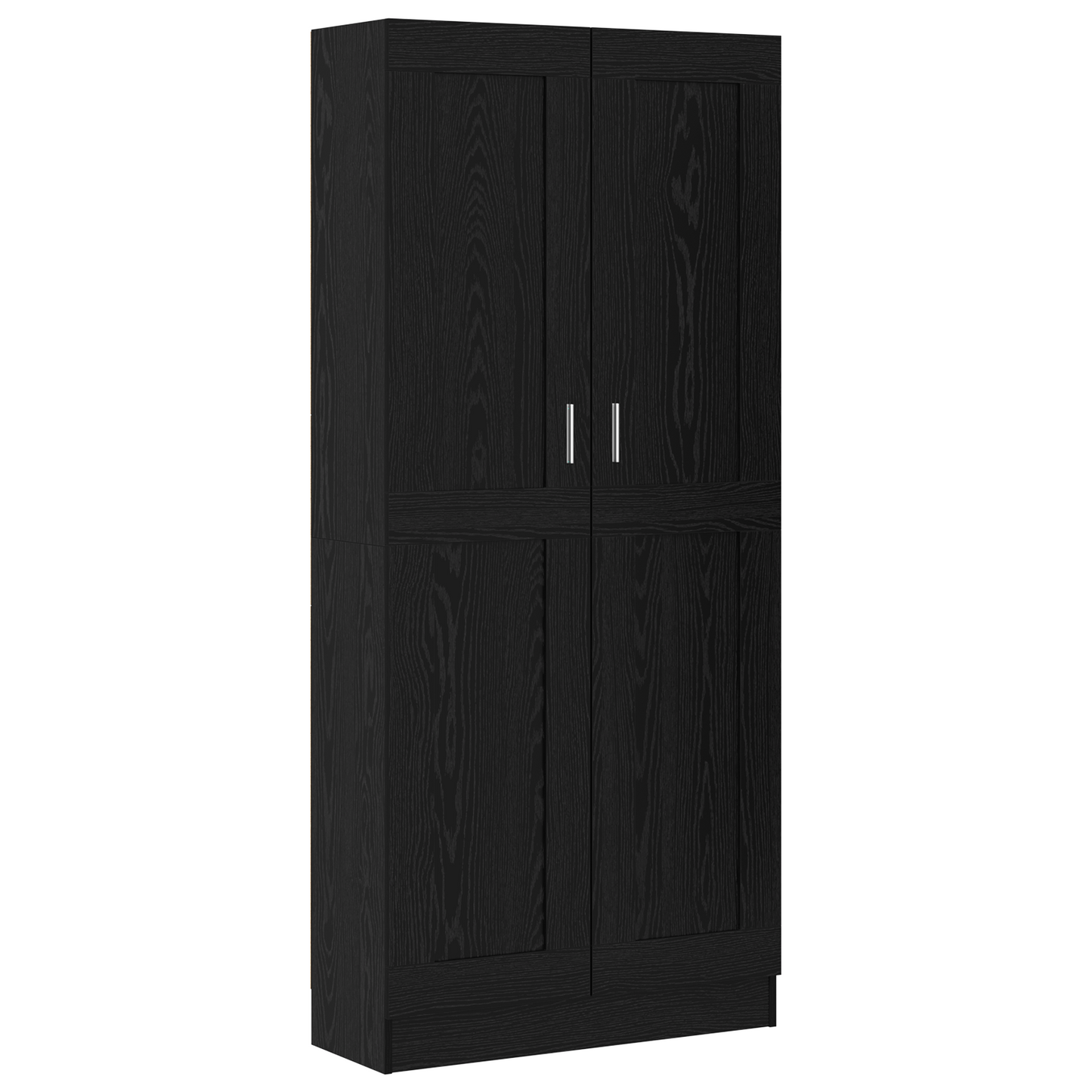 Bokskap Svart Eik 82,5 x 30,5 x 185 cm Konstruert tre