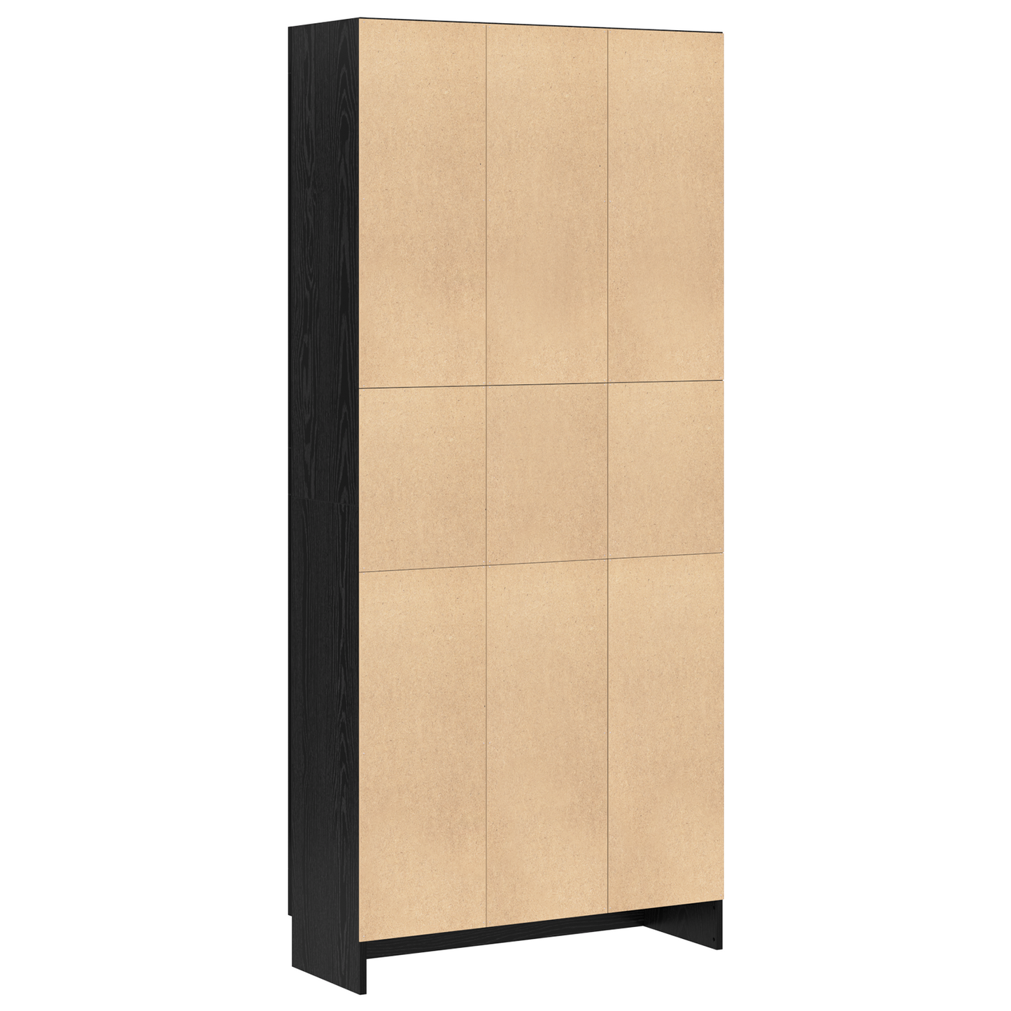 Bokskap Svart Eik 82,5 x 30,5 x 185 cm Konstruert tre