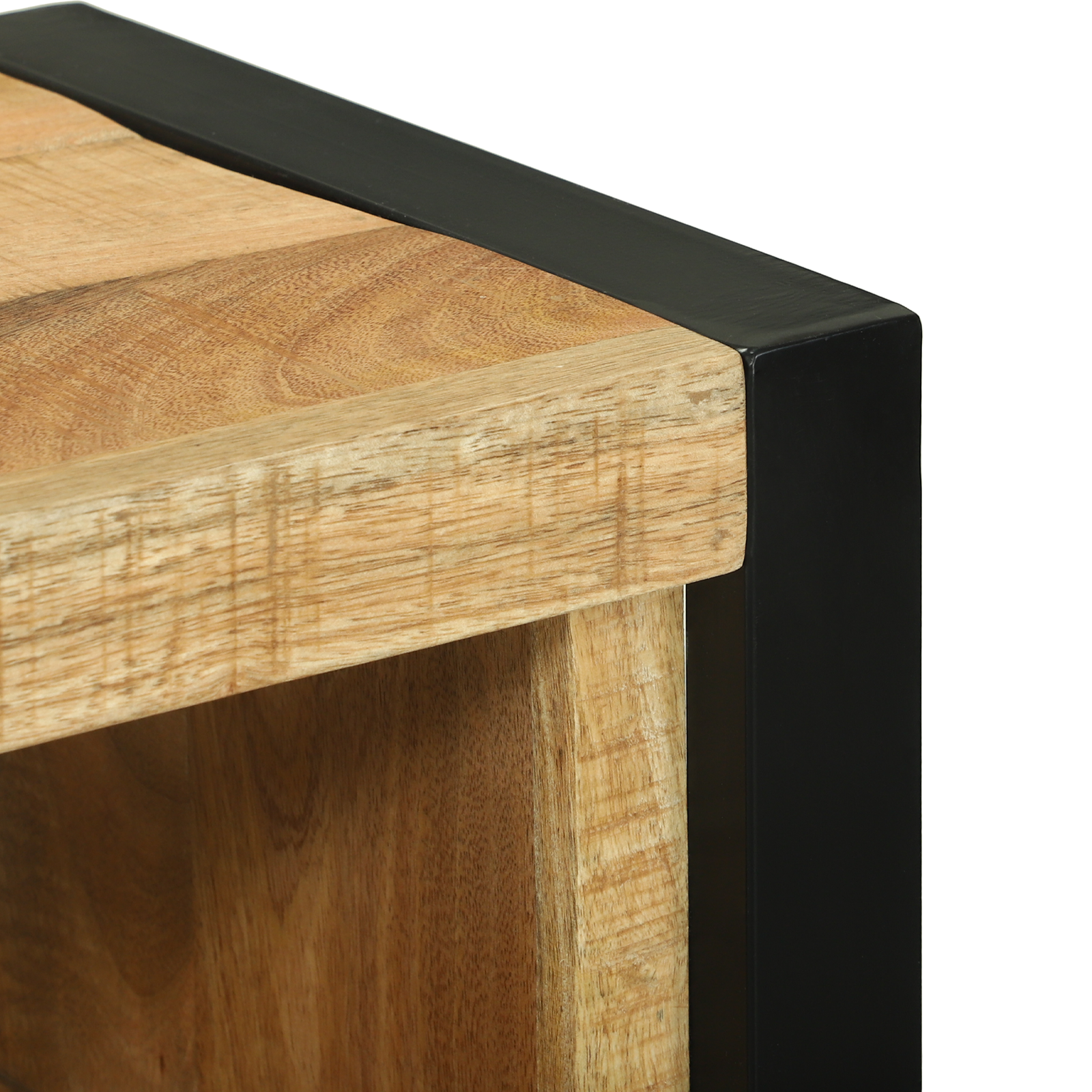 Baderomskap med hylle Brun 40 x 30 x 90 cm Massivt mangotre