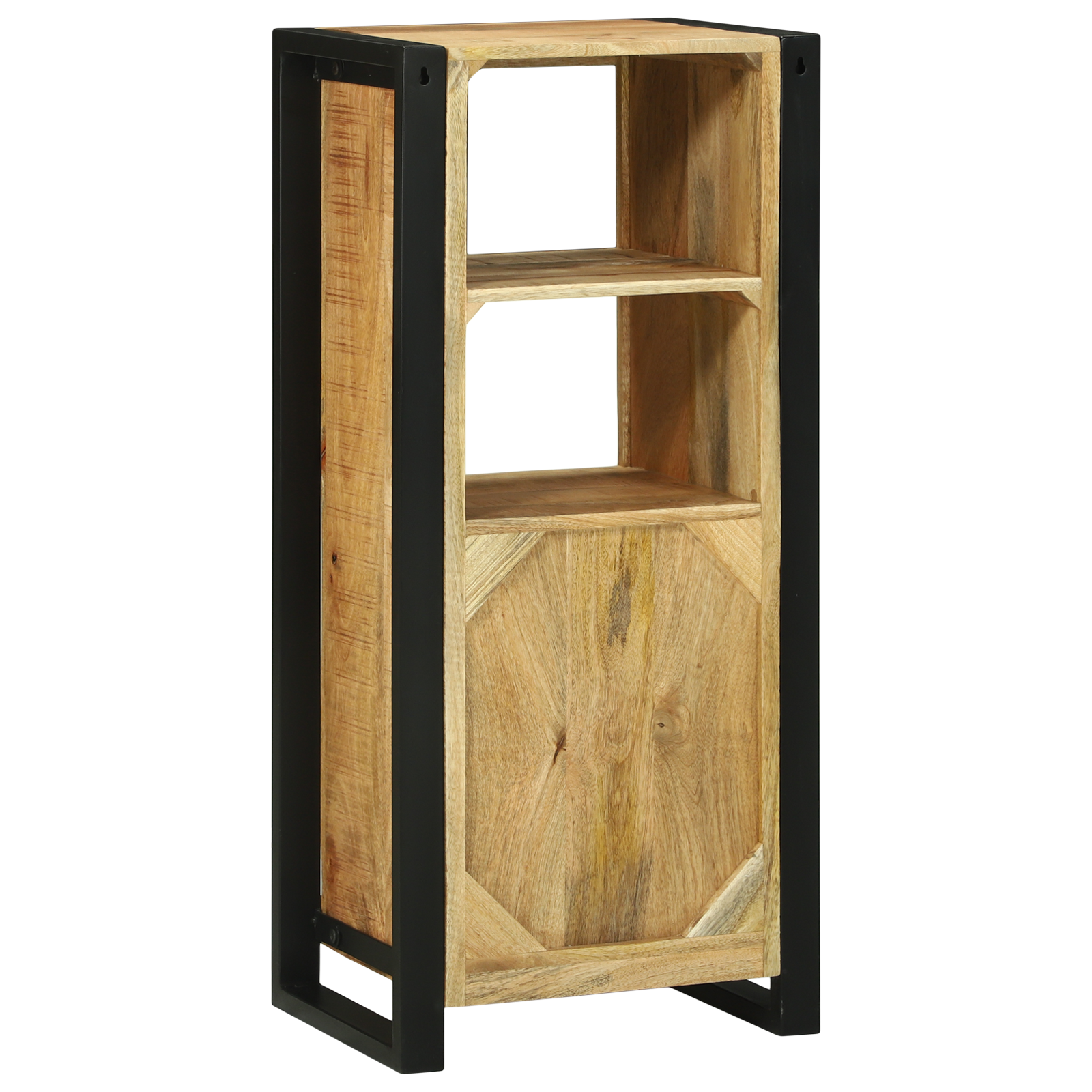 Baderomskap med hylle Brun 40 x 30 x 90 cm Massivt mangotre
