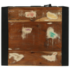 Baderomsskap Brun 40 x 35 x 90 cm Massivt gjenvunnet tre