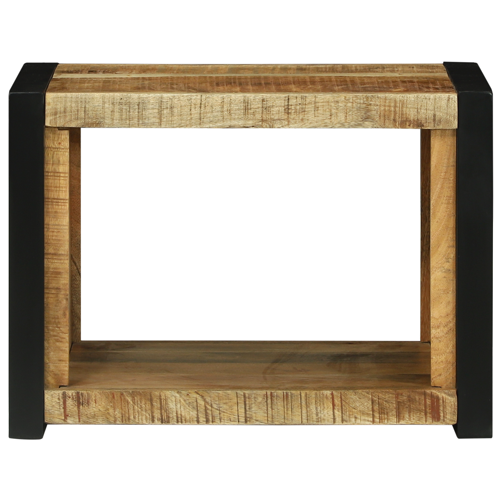 Veggkube med hylle Brun 55 x 35 x 40 cm Massivt mangotre