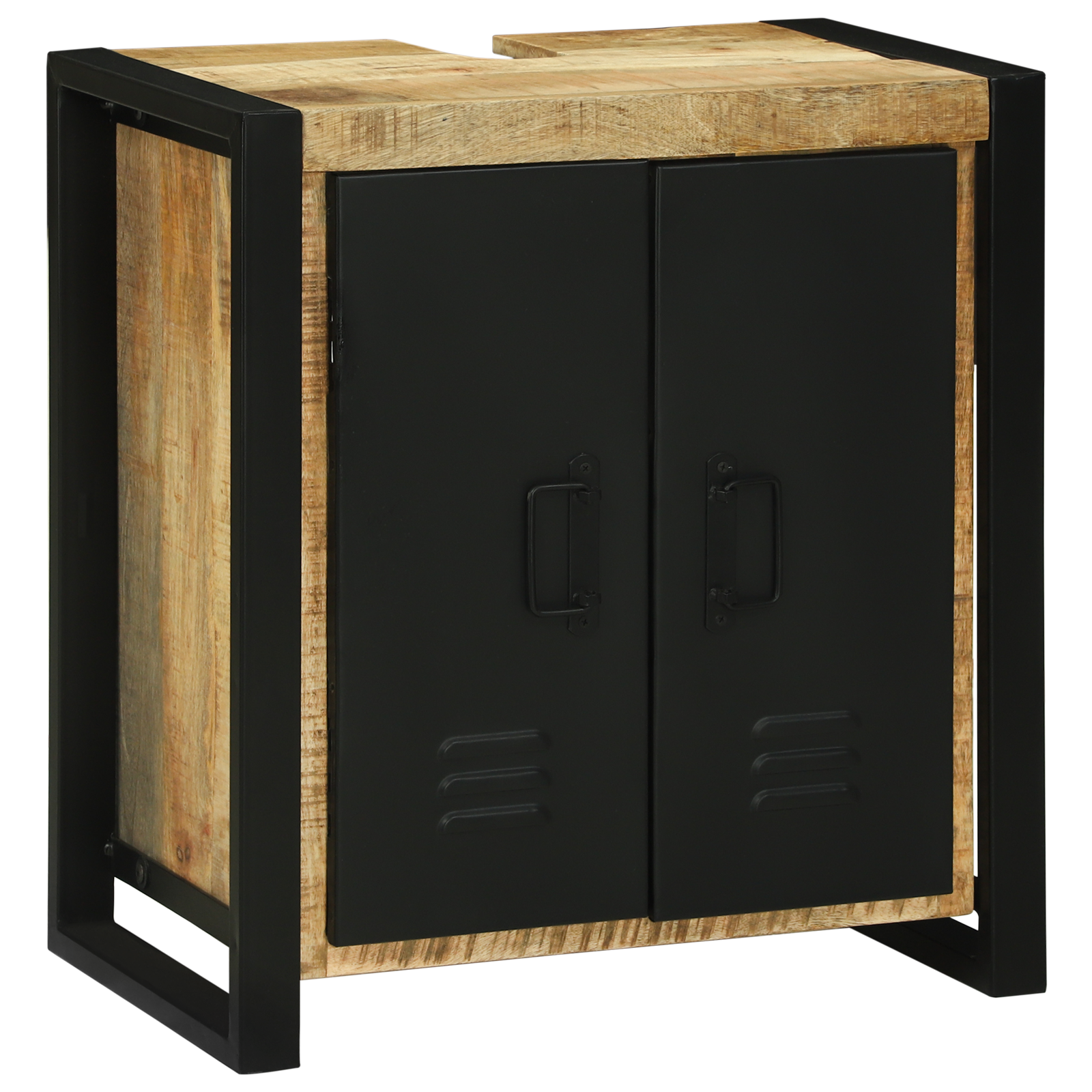 Vask Cabinet med lagring Brun 55 x 35 x 60 cm Massivt mangotre