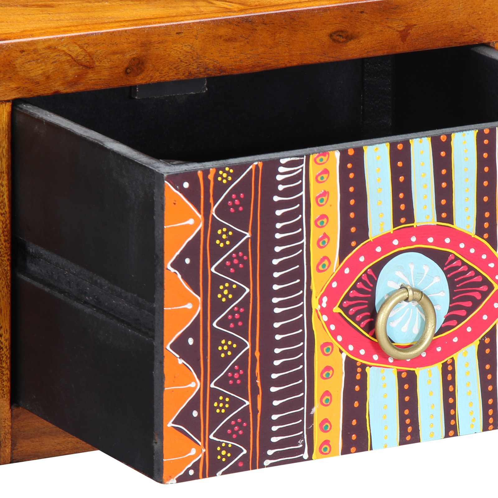 Nattbordskap med skuff Brun 35 x 30 x 22 cm heltre akasie